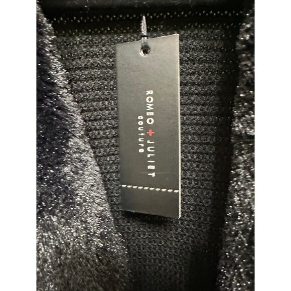 Romeo & Juliet Couture Slate Blue and Black Vest NWT Medium - Picture 4 of 10